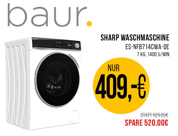 Sharp Waschmaschine 540 € SPAREN