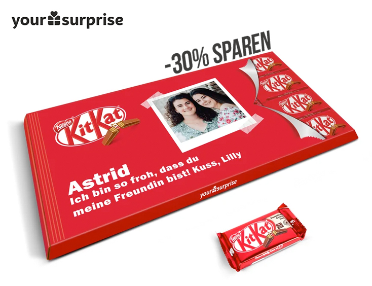 Personalisierter XXL KitKat Riegel -30%