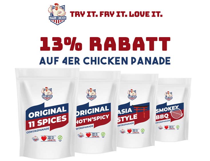 4er Set Major-Chicken Gewürzpanade -13%
