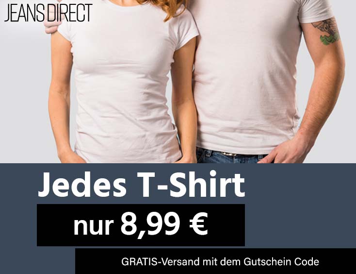 Jedes T-Shirt nur 8,99 €