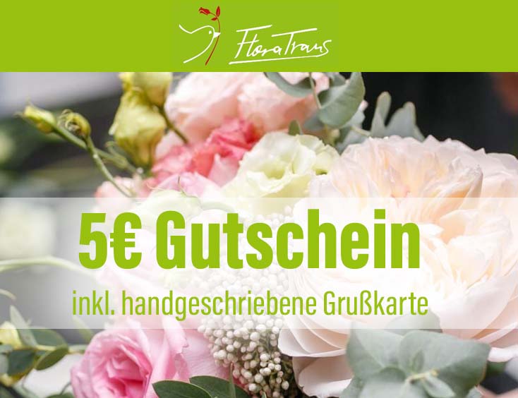 5€ Blumen Rabatt Gutschein
