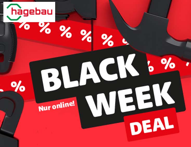 Blackweek bei hagebau bis zu 225€ sparen!