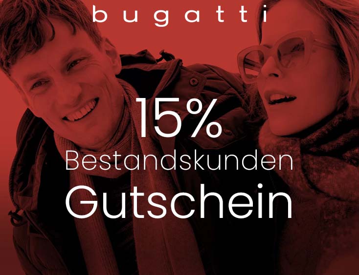 bugatti | 15% Bestandskunden Gutschein