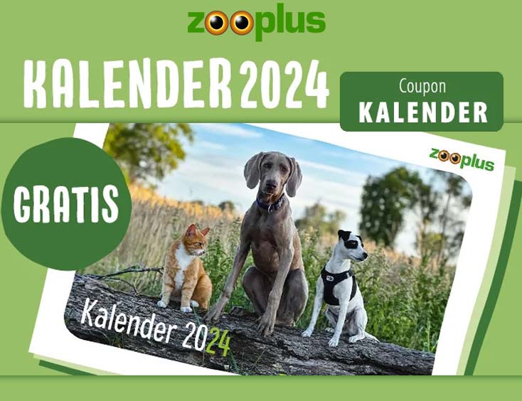 Gratis zooplus Jahreskalender für 2024