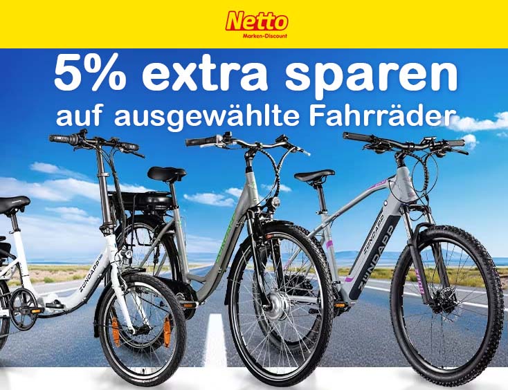 5 % Rabatt auf ausgewählte Fahrräder