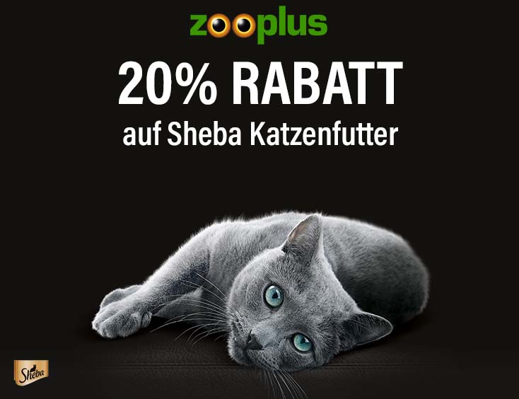 20% Rabatt auf Sheba Katzenfutter