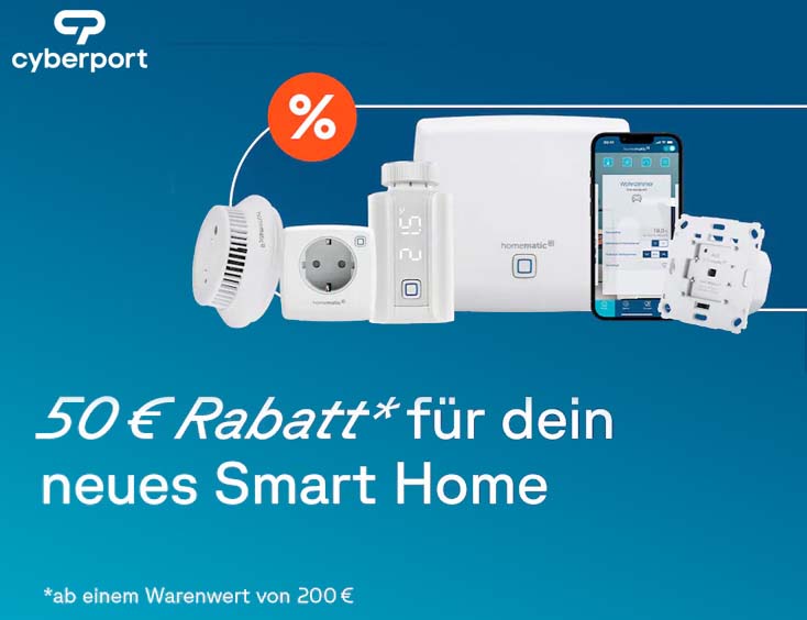 50€ Rabatt für dein neues Smart Home
