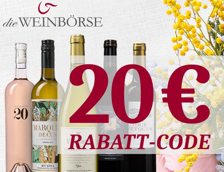 20 € Rabatt-Code für Die Weinbörse