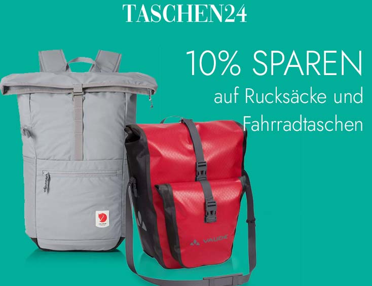 10% Gutschein | Rucksäcke & Fahrradtaschen im Sale!