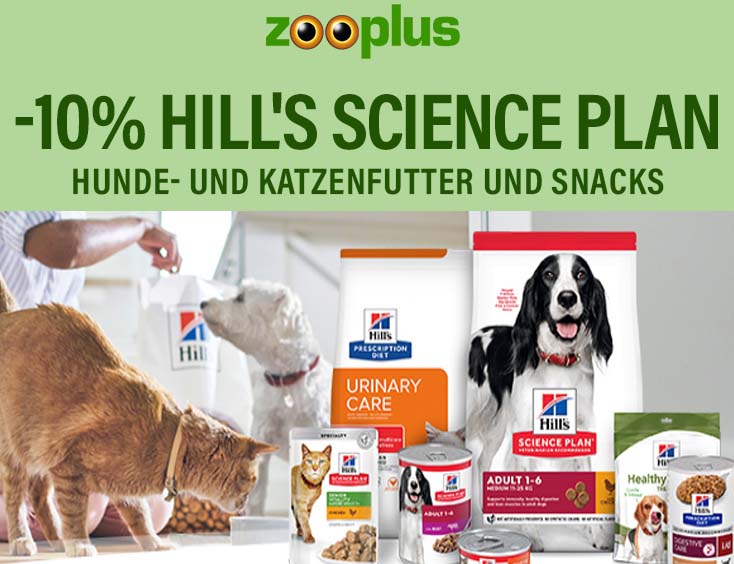 -10% | Hill's Science Plan Hunde- und Katzenfutter und Snacks