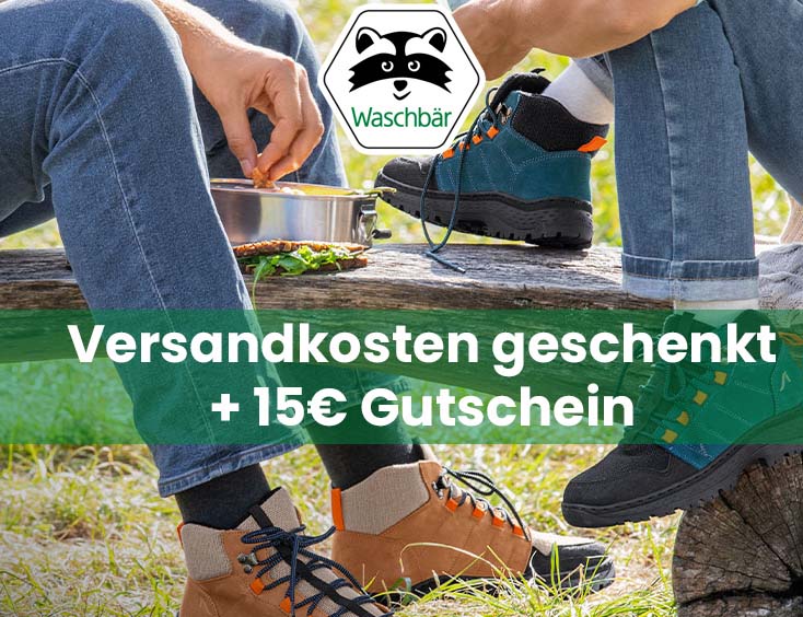 Waschbär: Versandkosten geschenkt + 15€ Gutschein!