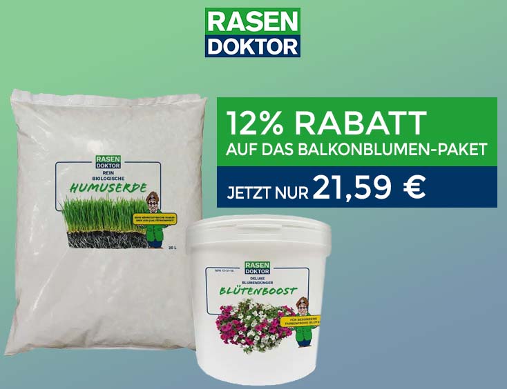 12% Rabatt auf das Balkonblumen-Paket