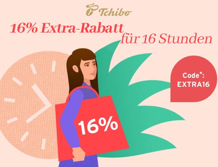 16% Extra-Rabatt für 16 Stunden