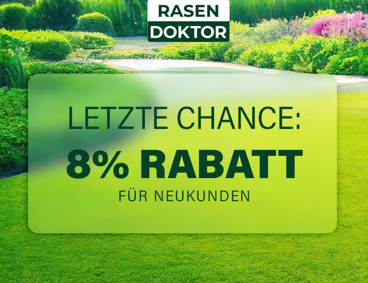 Letzte Chance: 8% Rabatt für Neukunden!