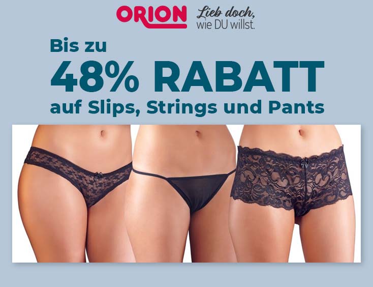 Orion: Bis zu 48% auf Slips, Strings und Pants