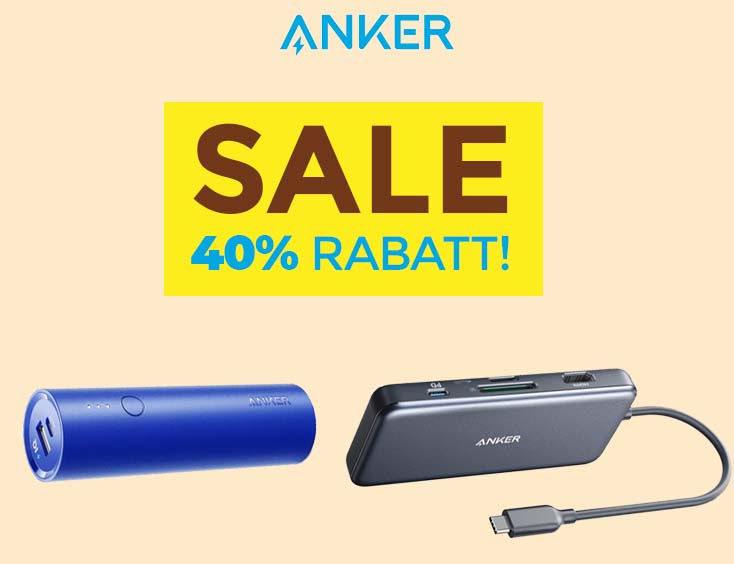 Anker Sale: 40 % Rabatt!