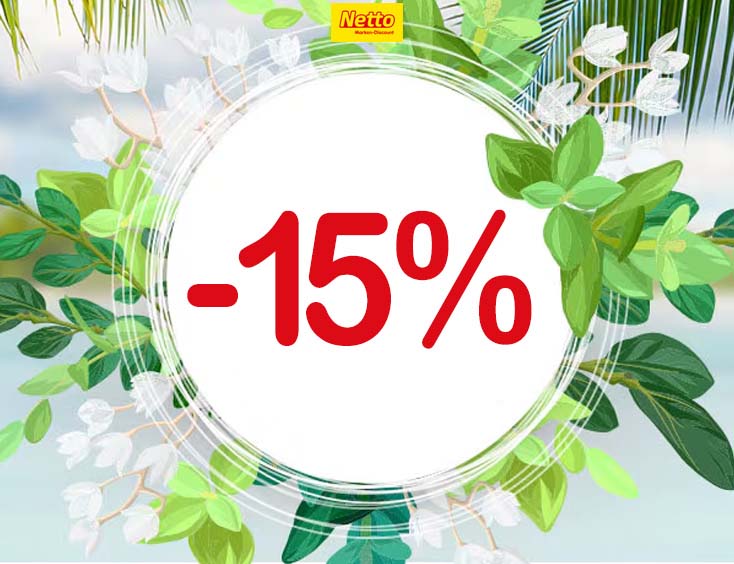 15 % Rabatt auf ausgewählte Gartenartikel