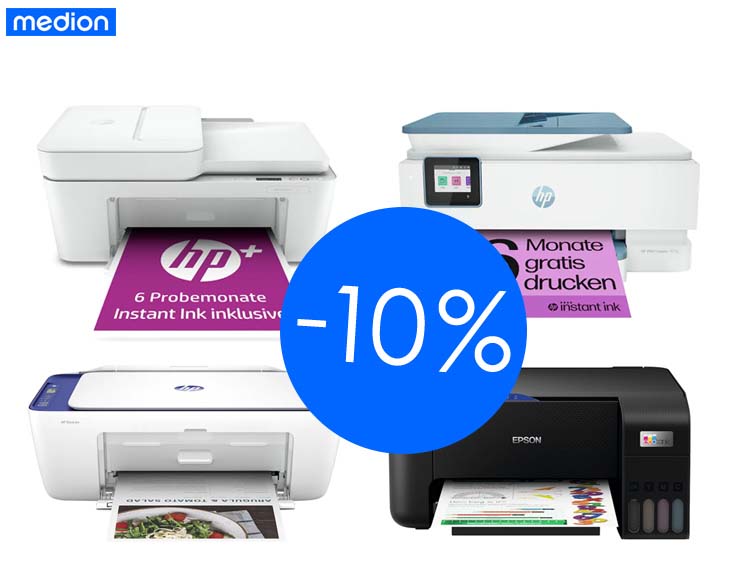 Aktion: 10% auf alle Drucker