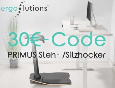 30 € Code: PRIMUS Steh/Sitzhocker