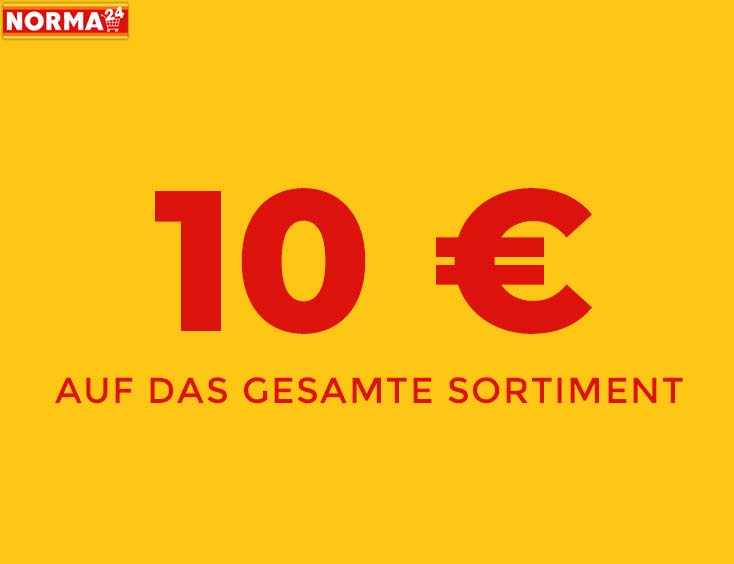 10 € auf das gesamte Sortiment bei NORMA24