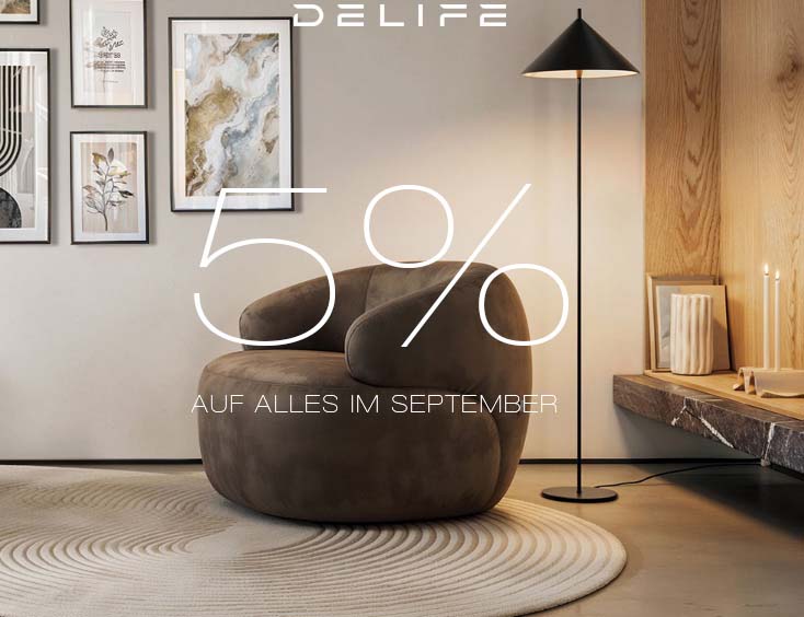 5 % auf alles im September