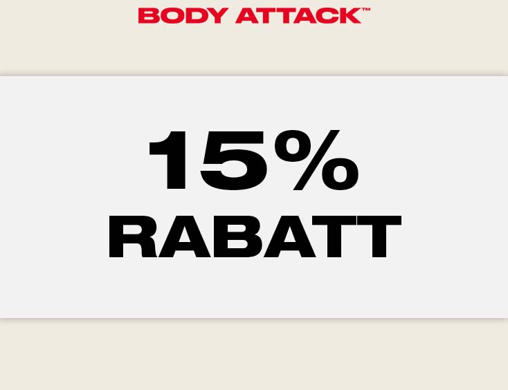 15% Rabatt Gutschein Code BODY ATTACK