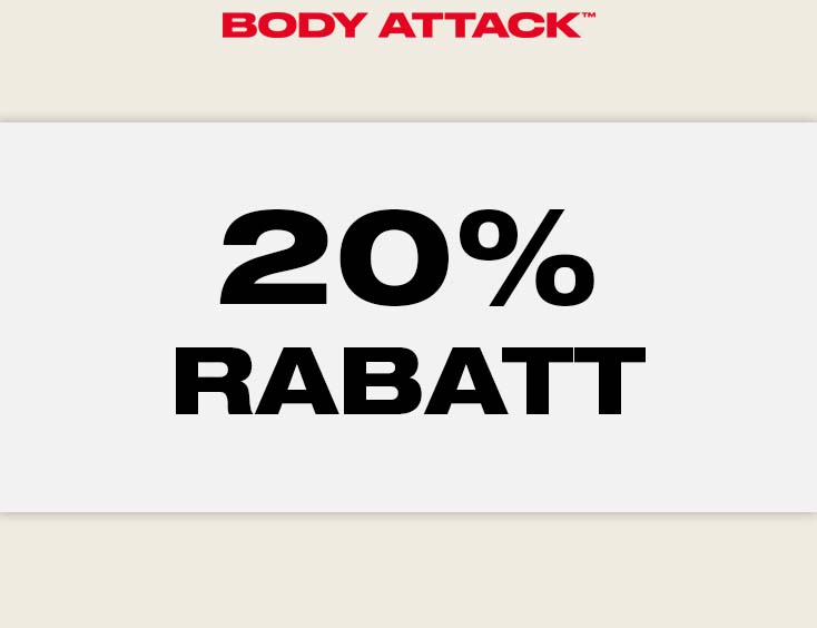 20% Rabatt Gutschein Code BODY ATTACK