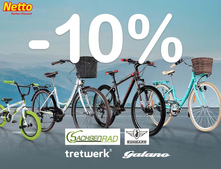 10% auf ausgewählte E-Bikes