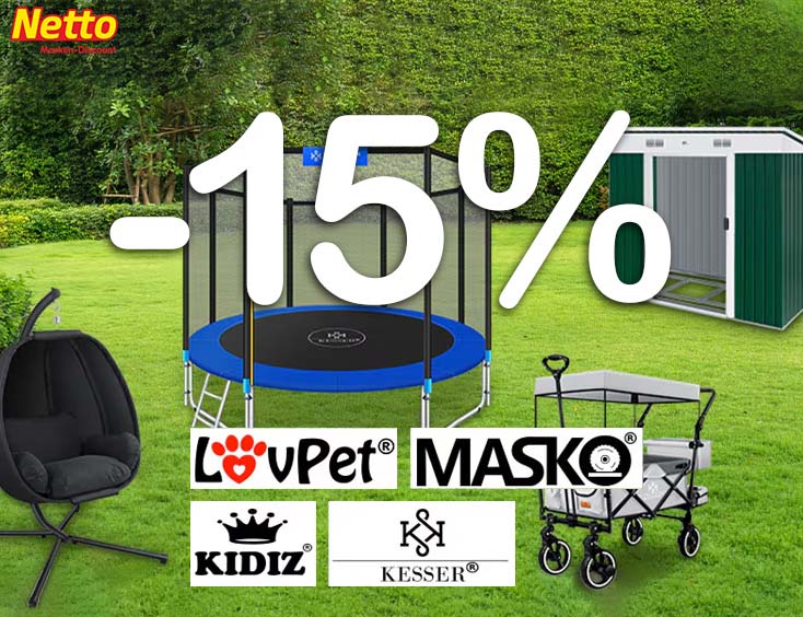 15% auf Kesser, Kidiz, Lovepet und Maski