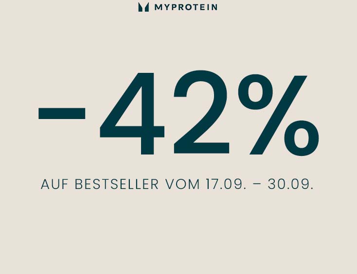 17.09. – 30.09.: 42% auf Bestseller