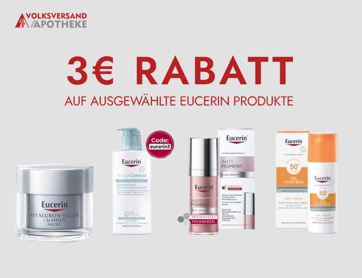 3€ Rabatt ausgewählte Eucerin Produkte