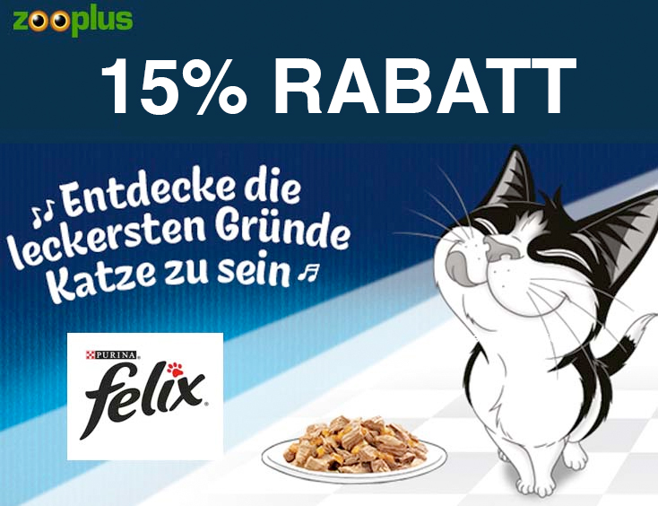 -15% auf alle Felix Produkte