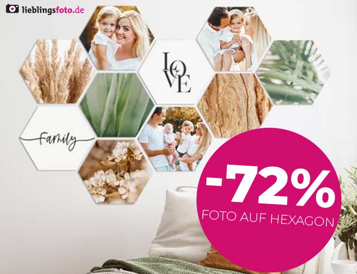 Foto auf Hexagon | -72%