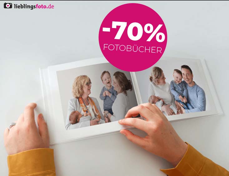 -70% | Fotobücher bei Lieblingsfoto.de