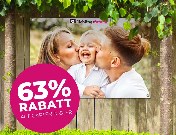 Foto auf Gartenposter 63% Rabatt