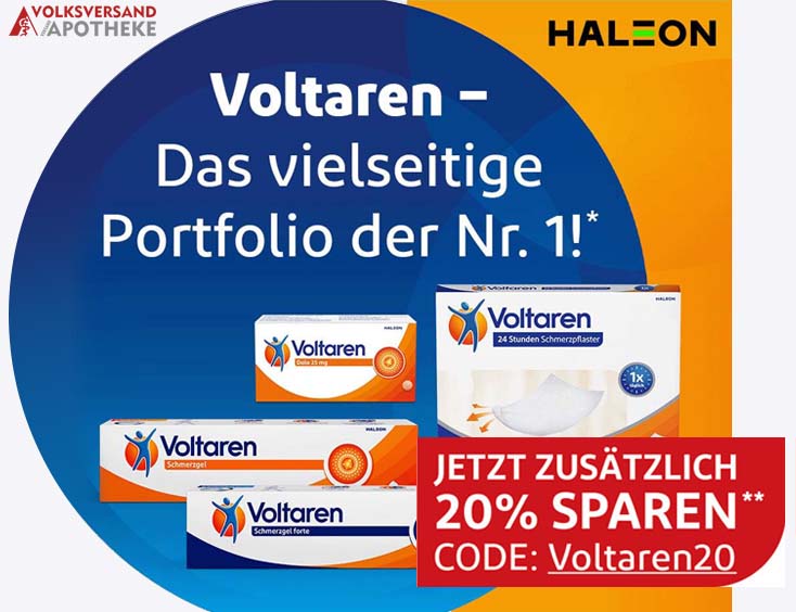 20% Gutschein Voltaren-Bestseller