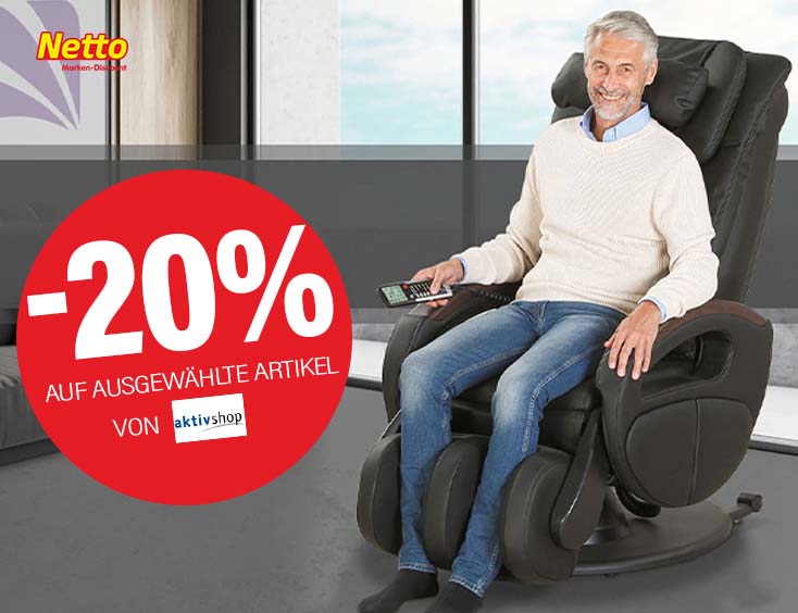 20% Rabatt auf ausgewählte Artikel von aktivShop