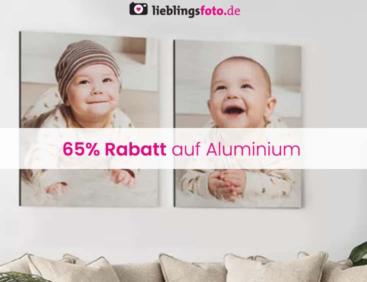 65% Rabatt auf Foto auf Aluminium von Lieblingsfoto.de!