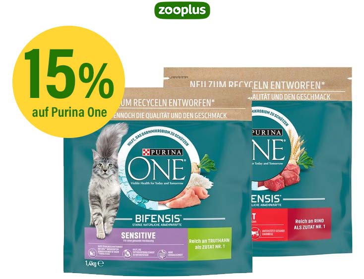 -15% auf alle Purina One