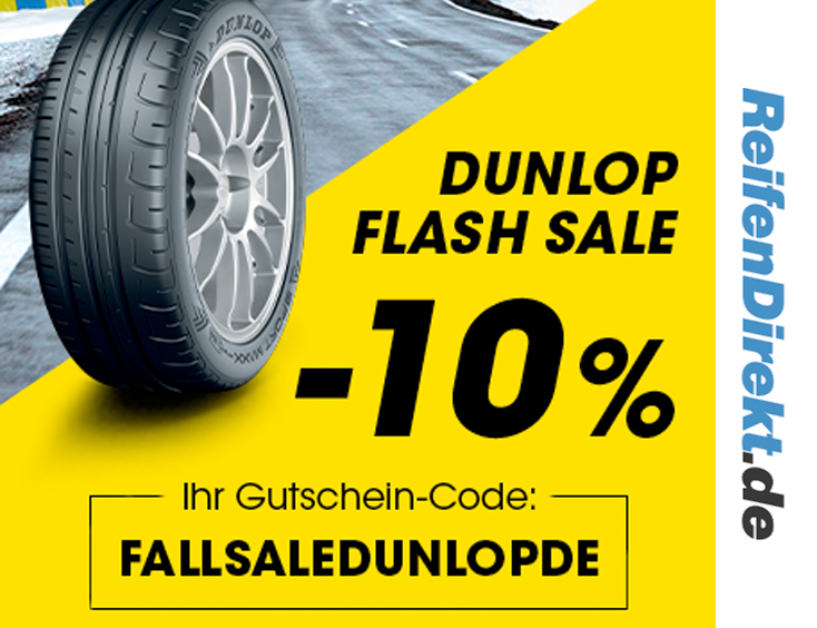 Dunlop Flash-Sale: -10% Rabatt