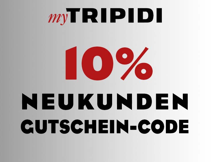 myTripidi 10% Neukunden-Gutschein-Code