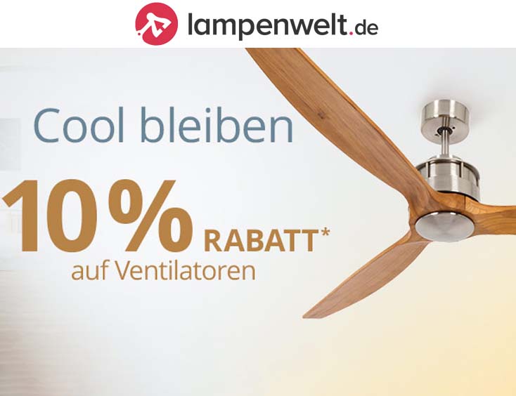 10 % Rabatt auf Ventilatoren