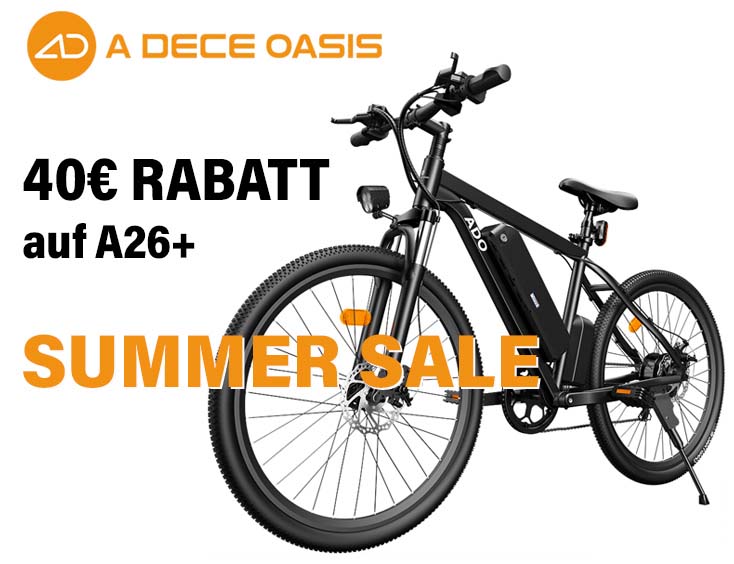 40 € Rabatt auf A26+ Summer Sale