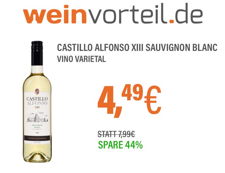 Nur 4,49 € für spanischen Sauvignon Blanc