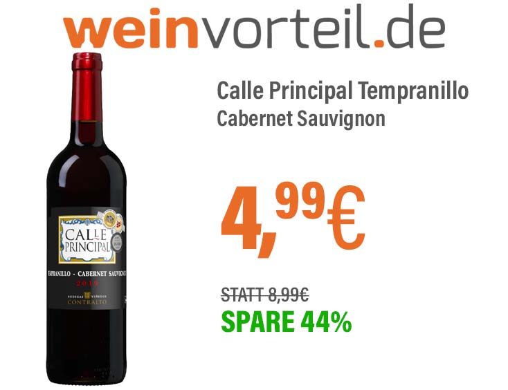 -44% Calle Principal Tempranillo Cabernet Sauvignon