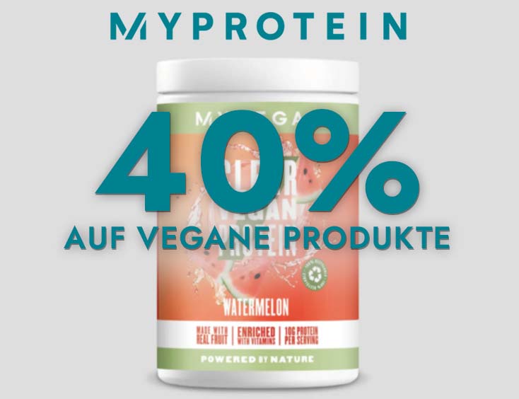 40% auf vegane Produkte!