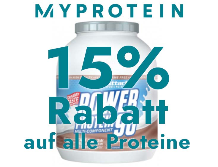 15 % Rabatt auf alle Proteine