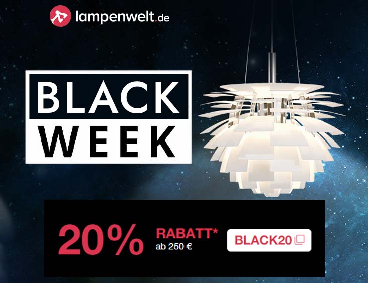 Black Week bei Lampenwelt -20 %
