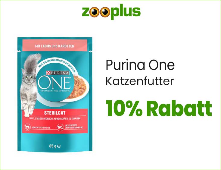 10% Rabatt auf Purina One Katzenfutter