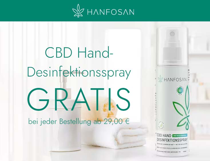 GRATIS CBD-Handdesinfektionsspray